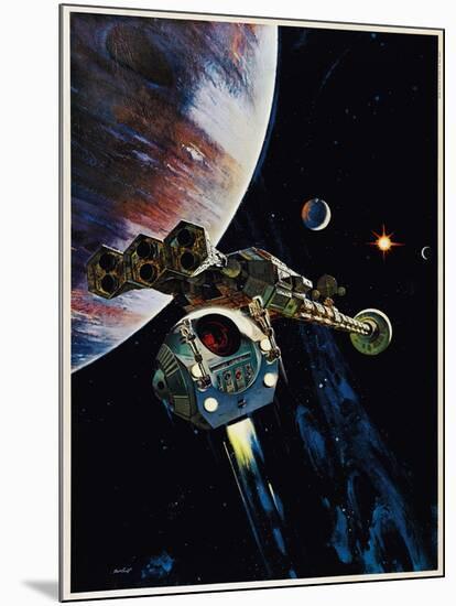 2001: A Space Odyssey, US poster, 1968-null-Mounted Poster