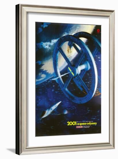 2001: A Space Odyssey, US poster, 1969-null-Framed Art Print