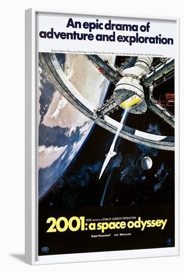 2001: A Space Odyssey, US poster, 1970-null-Framed Art Print