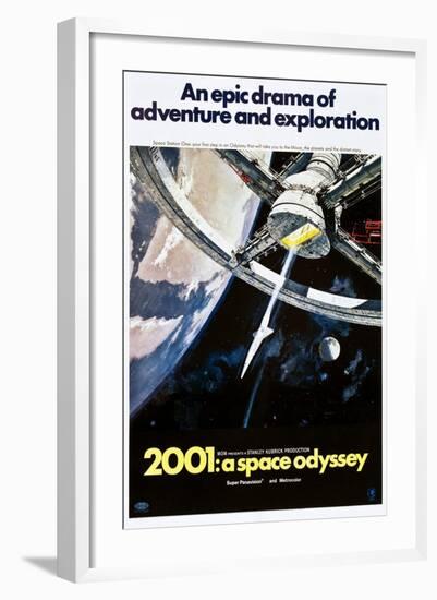 2001: A Space Odyssey, US poster, 1970-null-Framed Art Print