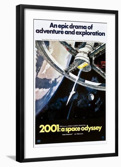 2001: A Space Odyssey, US poster, 1970-null-Framed Art Print