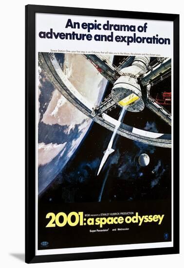 2001: A Space Odyssey, US poster, 1970-null-Framed Art Print