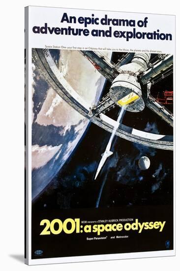 2001: A Space Odyssey, US poster, 1970-null-Stretched Canvas