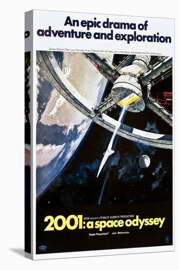 2001: A Space Odyssey, US poster, 1970-null-Stretched Canvas