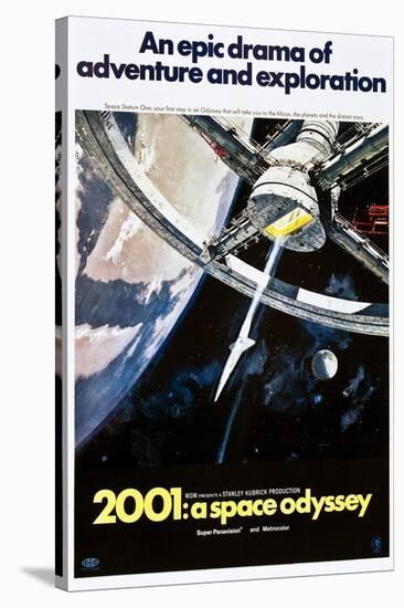 2001: A Space Odyssey, US poster, 1970-null-Stretched Canvas