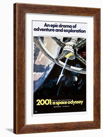 2001: A Space Odyssey, US poster, 1970-null-Framed Art Print