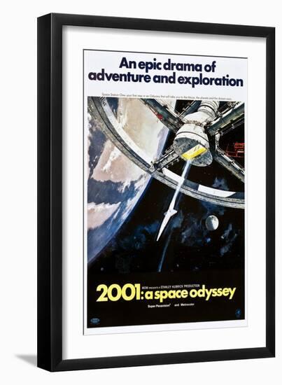 2001: A Space Odyssey, US poster, 1970-null-Framed Art Print