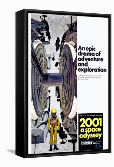 2001: A Space Odyssey, US poster, 1971-null-Framed Stretched Canvas