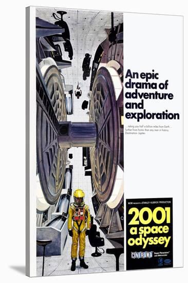 2001: A Space Odyssey, US poster, 1971-null-Stretched Canvas