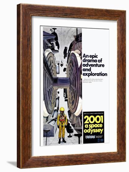 2001: A Space Odyssey, US poster, 1971-null-Framed Art Print