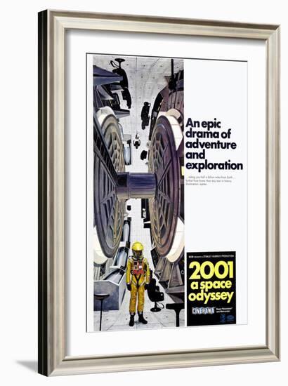 2001: A Space Odyssey, US poster, 1971-null-Framed Art Print