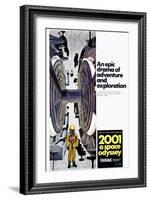 2001: A Space Odyssey, US poster, 1971-null-Framed Art Print