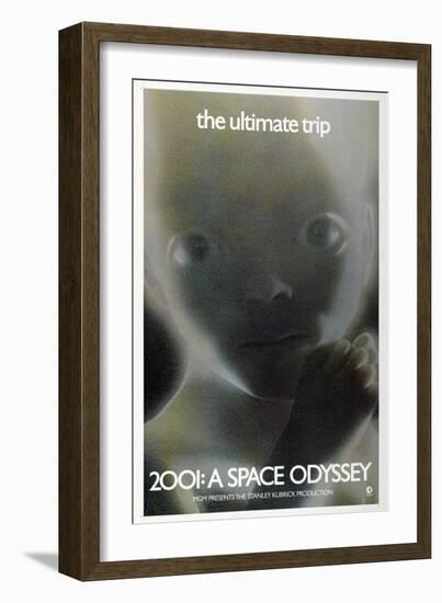 2001: A Space Odyssey, US poster, 1972-null-Framed Art Print