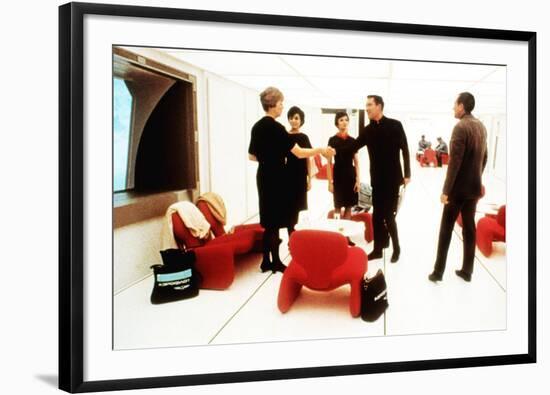 2001: A Space Odyssey, William Sylvester, Leonard Rossiter (Right), 1968-null-Framed Photo