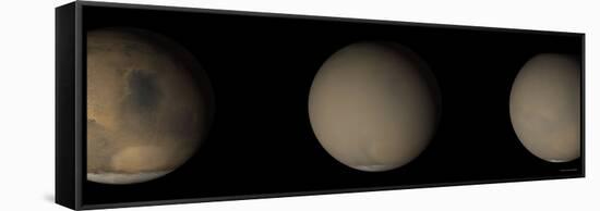 2001 Great Dust Storms on Mars-Stocktrek Images-Framed Stretched Canvas