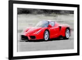 2002 Ferrari Enzo Watercolor-NaxArt-Framed Art Print