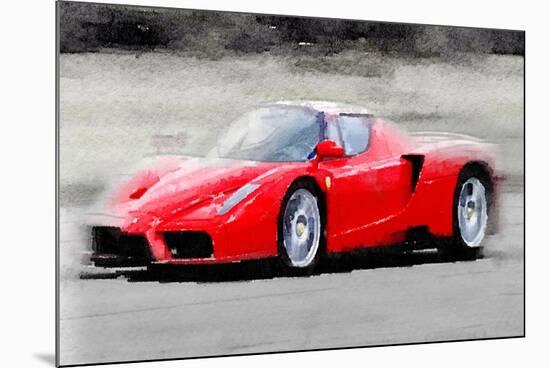 2002 Ferrari Enzo Watercolor-NaxArt-Mounted Art Print