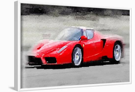 2002 Ferrari Enzo Watercolor-NaxArt-Framed Art Print