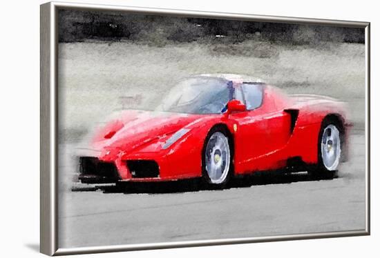 2002 Ferrari Enzo Watercolor-NaxArt-Framed Art Print