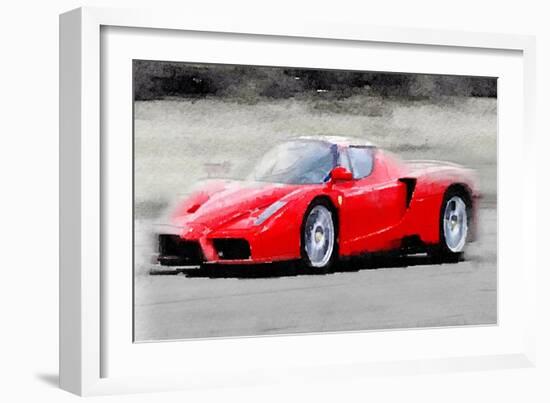 2002 Ferrari Enzo Watercolor-NaxArt-Framed Art Print