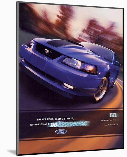 2003 Mustang- Muscle Car Lives-null-Mounted Art Print