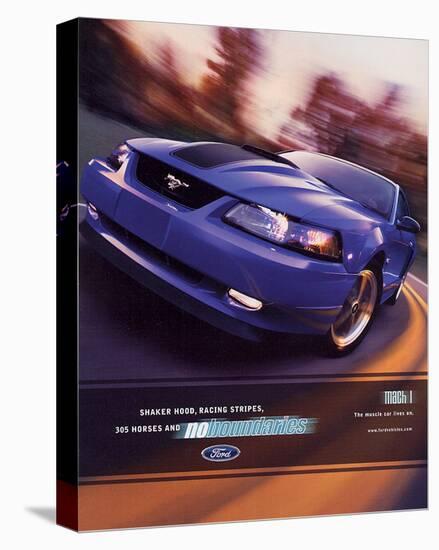 2003 Mustang- Muscle Car Lives-null-Stretched Canvas