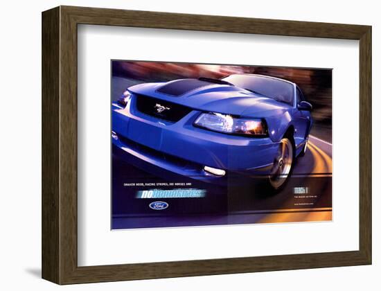 2003 Mustang-Stripe&305 Horses-null-Framed Art Print