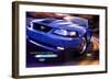 2003 Mustang-Stripe&305 Horses-null-Framed Art Print