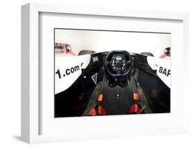 2004 B.A.R. Honda Formula 1 car cockpit-null-Framed Photographic Print