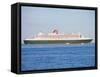 2004 Queen Mary II ocean liner-null-Framed Stretched Canvas