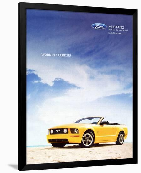 2005 Mustang-Work in a Cubicle-null-Framed Premium Giclee Print