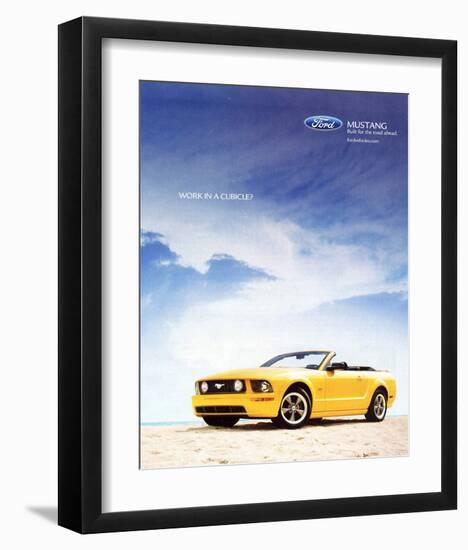 2005 Mustang-Work in a Cubicle-null-Framed Art Print