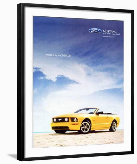 2005 Mustang-Work in a Cubicle-null-Framed Art Print