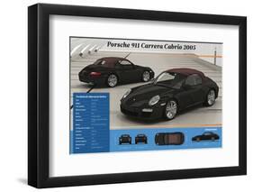 2005 Porsche 911 Carrera Cabrio.-null-Framed Photographic Print