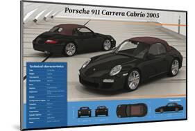 2005 Porsche 911 Carrera Cabrio.-null-Mounted Photographic Print