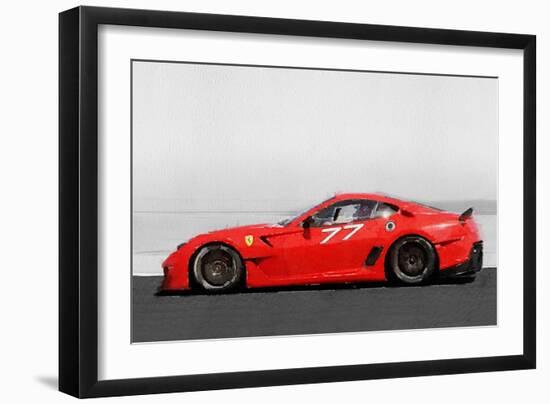 2006 Ferrari 599 GTB Fiorano Watercolor-NaxArt-Framed Art Print