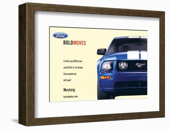 2007 Mustang-Offers 300 Horses-null-Framed Premium Giclee Print