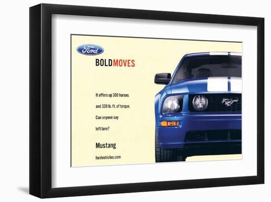2007 Mustang-Offers 300 Horses-null-Framed Art Print