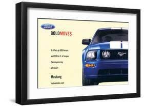 2007 Mustang-Offers 300 Horses-null-Framed Art Print