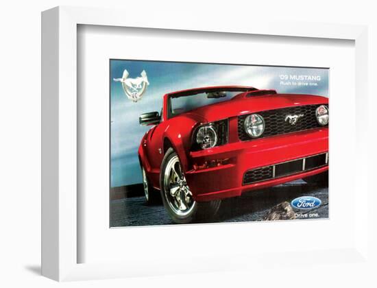 2009 Mustang-Rush to Drive One-null-Framed Art Print