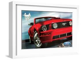 2009 Mustang-Rush to Drive One-null-Framed Art Print