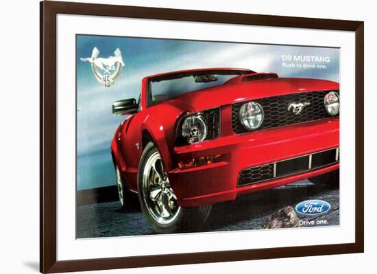 2009 Mustang-Rush to Drive One-null-Framed Art Print