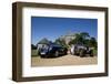 2009 Rolls Royce Phantom Drophead Coupe with 1909 Rolls Royce Silver Ghost-null-Framed Photographic Print