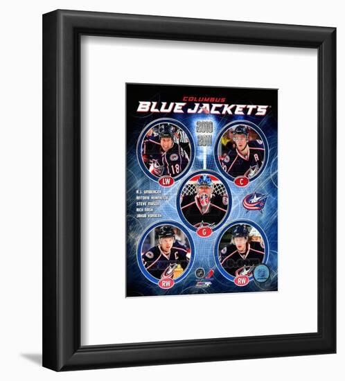 2010-11 Columbus Blue Jackets Team Composite-null-Framed Photographic Print