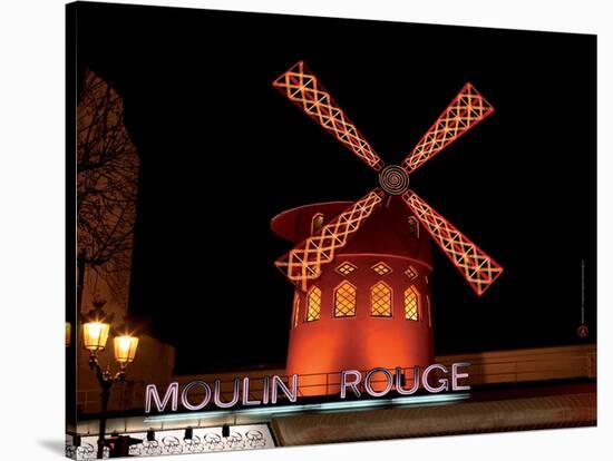 2010 Moulin at night-null-Stretched Canvas