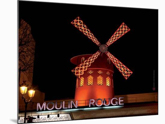 2010 Moulin at night-null-Mounted Premium Giclee Print