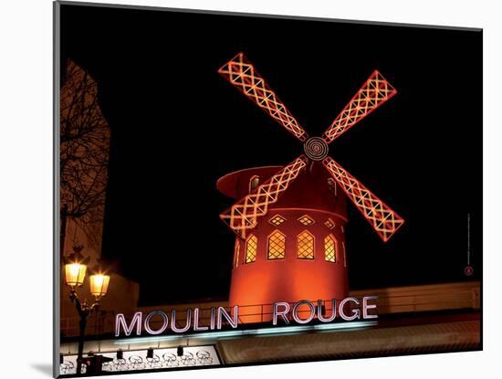 2010 Moulin at night-null-Mounted Giclee Print