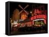 2010 Moulin Rouge at night-null-Framed Stretched Canvas