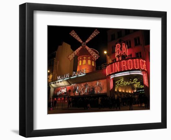 2010 Moulin Rouge at night-null-Framed Photographic Print