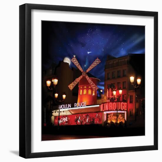 2010 Moulin Rouge full moon-null-Framed Photographic Print